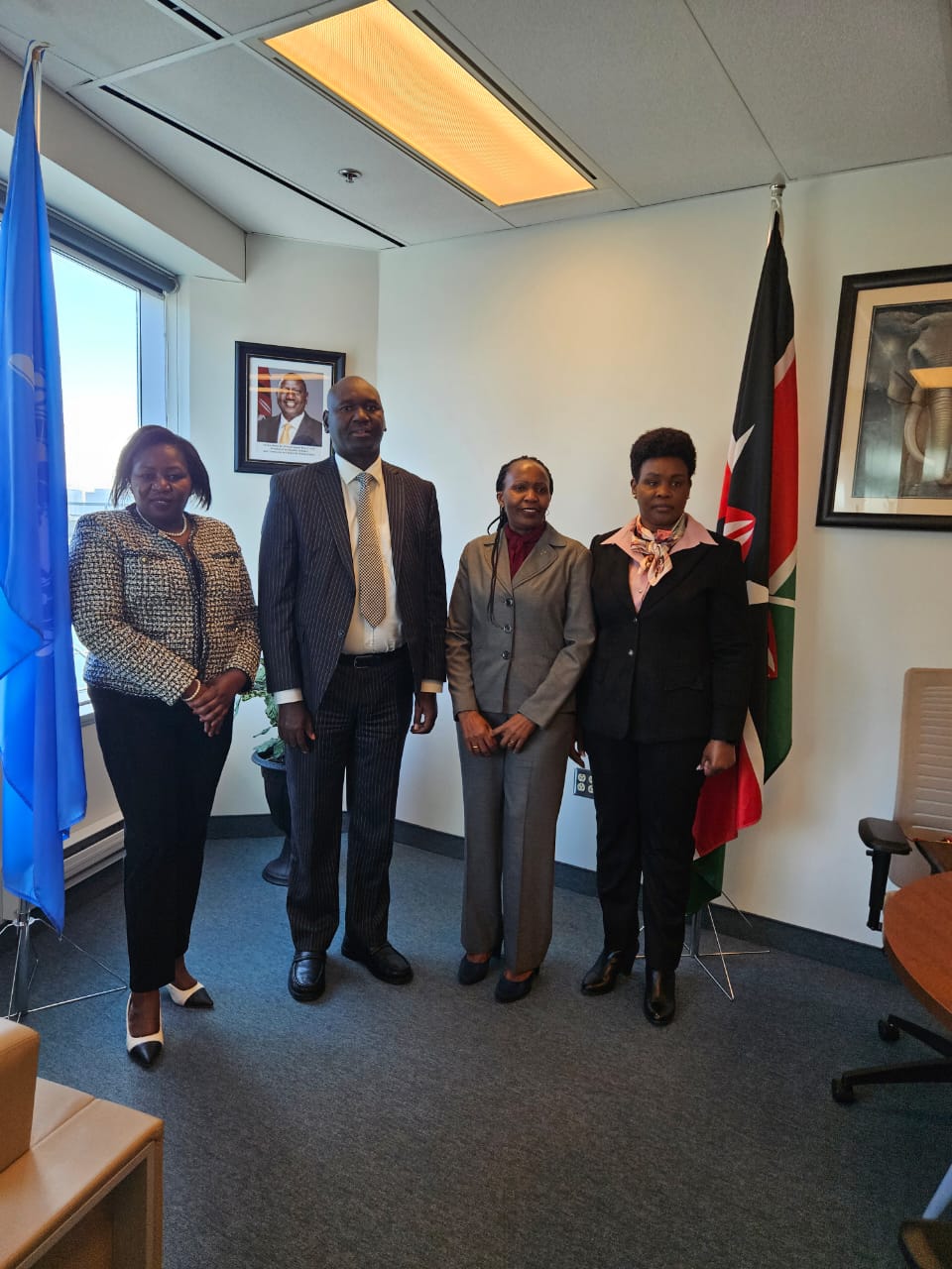 Julius Bitok and other Kenyan delegates who participated in the International Civil Aviation Organization (ICAO) Public Key Directory (PKD) for Kenya in Canada.
