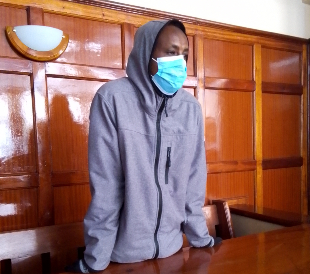 Adam Hassan in the dock when he appeared before court after he was re-arrested for the review of the sentence.